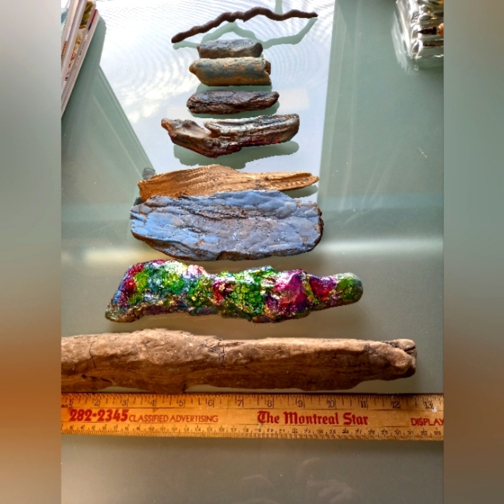 9 pieces of Driftwood